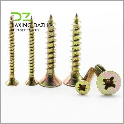China Fastener Supplier Pozi Flat Head Chipboard Screw