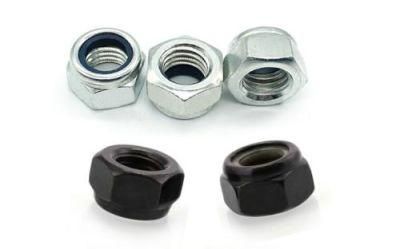 DIN985 Hex Nylon Lock Nuts Zinc Plated