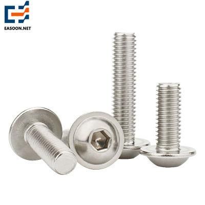 Stainless Steel 316 ISO7380 Button Head Cap Screws Hex Socket Round Head Screw Allen Screw Machine Screw A4 Round Head Hex Socket Screw