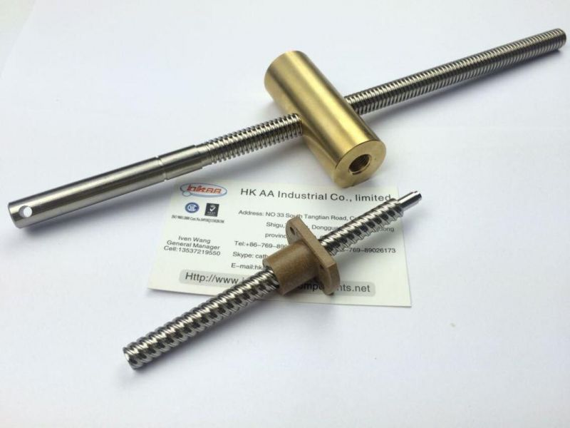 Custom CNC Machining Stainess Steel Lead Screw