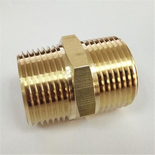 Brass Hex Nipple Fitting with Both Side Thread