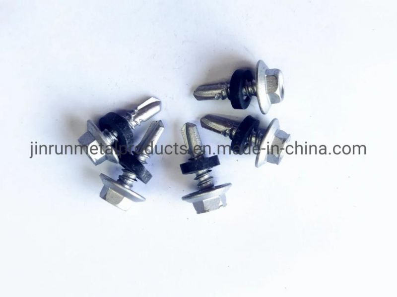 Hex Flange Head Self Drilling Screw with Rubber Washer Ruspert
