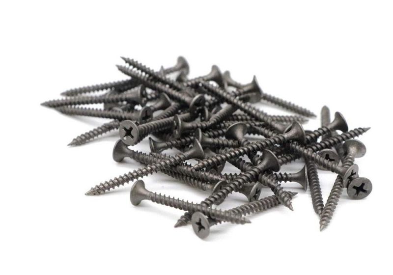 High Quality Black Phosphated pH Recess Self Tapping Fine Thread pH #2 Plasterboard Drywall Screws