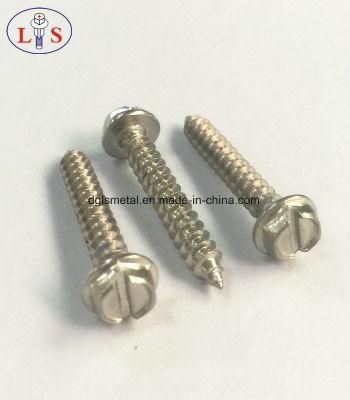 Hexagon Head Slotted Drive Screw with Washer