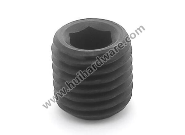 DIN916 Hexagon Socket Set Screws with Cup Point Black