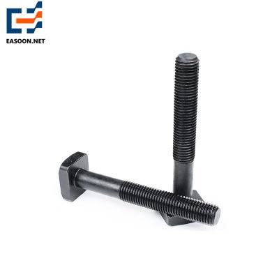 High Strength 8.8 Black T-Head Bolts with Square Neck