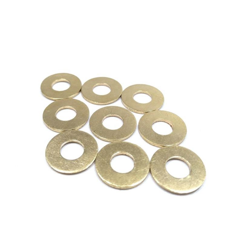Flat Washer DIN125 M3 M4 M5 M6 M8 M10 M12 Brass Factory Customized Plain