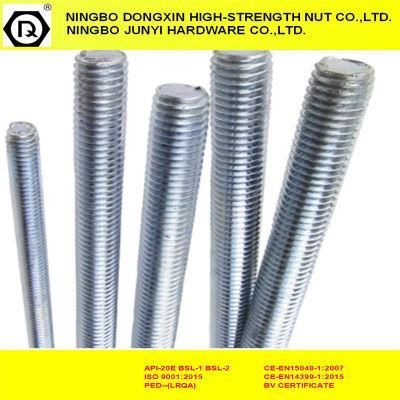 Zinc Plated Fasteners DIN976 Full Threaded Rods by 8.8