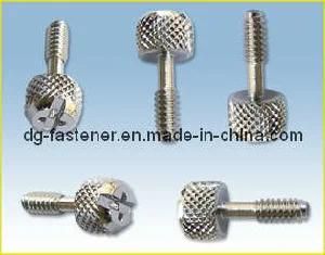 Slotted Head Half Thread Hand Tighten Screw