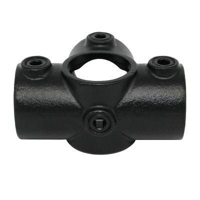 Side Outlet Tee for Safety Handrail Clamp to Prevent Falling