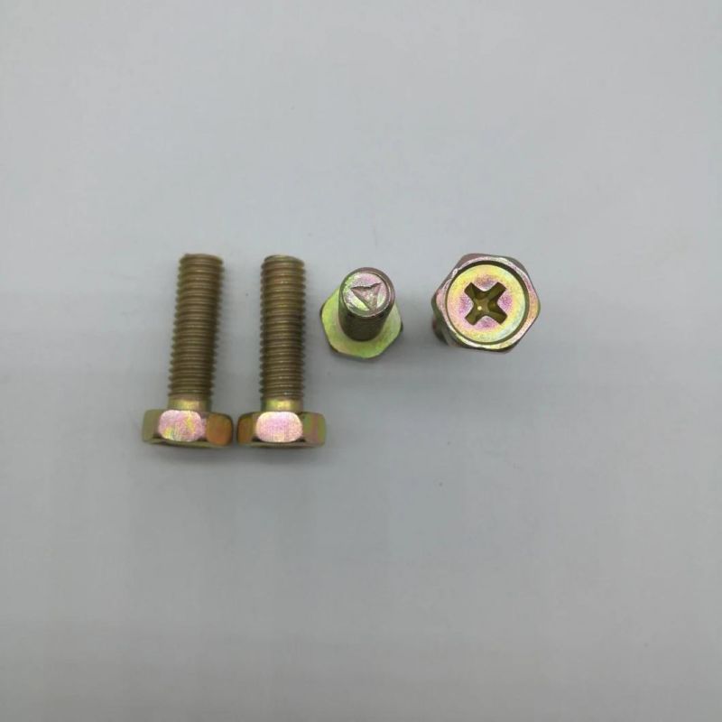Cross Recessed Hex Head Bolts Phillip Head Screw