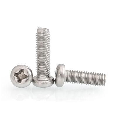 China High Quality Stainless Steel 201 304 316 Cross Recessed Pan Head Screws GB 818