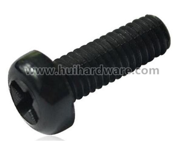 Black/White Nylon Cross Recessed Phillip Pan Head Screws M2-M8