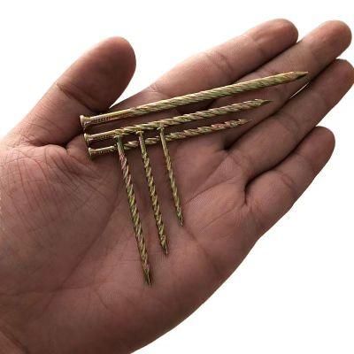 High Quality Color Zin Screw Twist Shank Nails Tianjin Manufactory