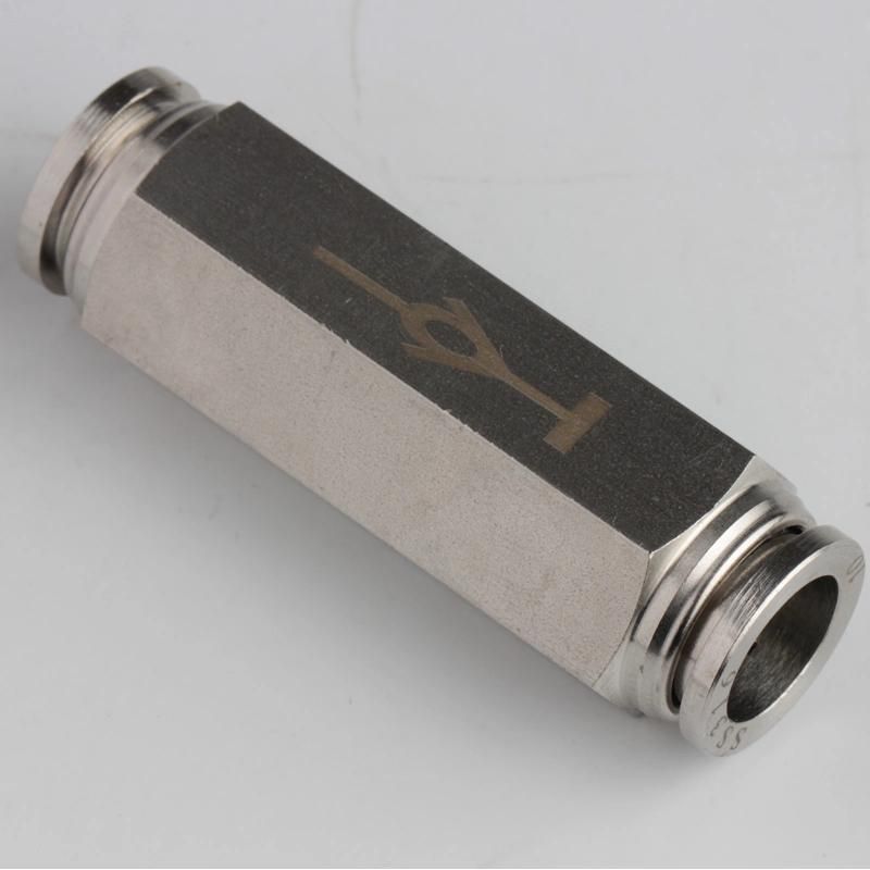 Stainless Steel SS316L Pneumatic Push to Connect Check Valve Fittings