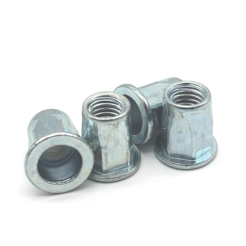 Steel Flat Round Head Full Hex Rivet Nuts, Blind Rivet Nut in Stock