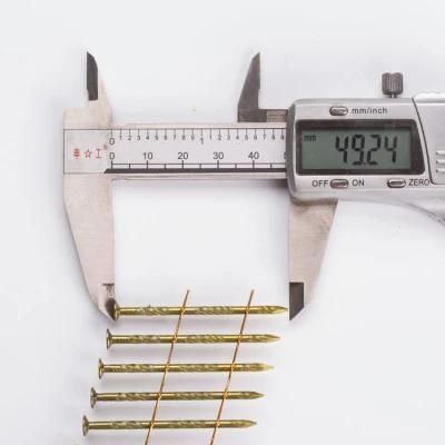 2.5X50 Screw Shank 15 Degree Coil Sliding Nails Supplier