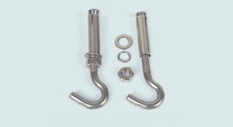 Stainless Steel 304 Open Hook Sleeve Anchor C Type Sleeve Concrete Shell Anchor Expansion Anchor for Concrete