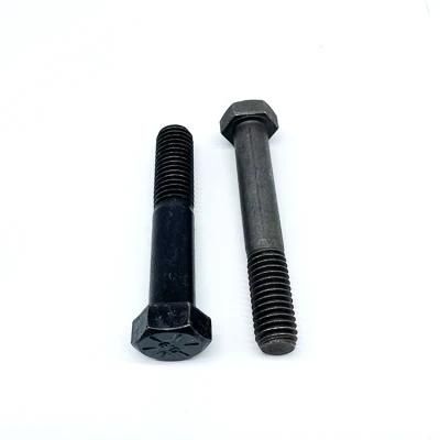 China Wholesale Fastener Hardware DIN933 DIN960 DIN961 Black Zinc Hex Bolt