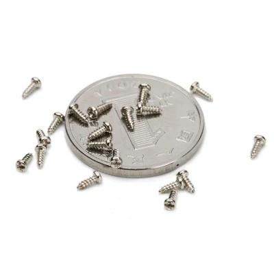 Mini Nickel Plated Self Tapping Phillips Cross Pan Head Screw