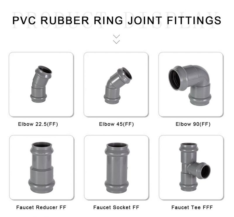 Chinese Factory Water Hose PVC Pipe Fittings-Pn10 Standard Plastic Pipe Fitting Tee Ts Flange for Water Supply