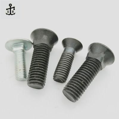 DIN608 DIN605 Black Oxide Carborn Steel Flat Countersunk Head Carriage Bolt