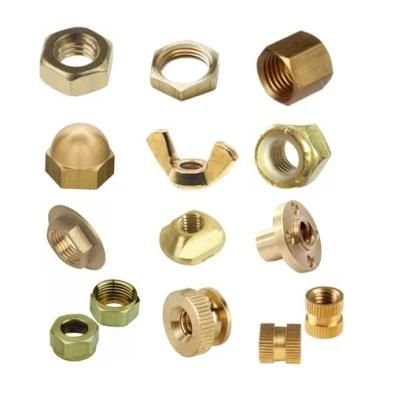 Brass Stainless Steel M3-M20 Flange Square Hexagon Knurl Lock Weld Nut