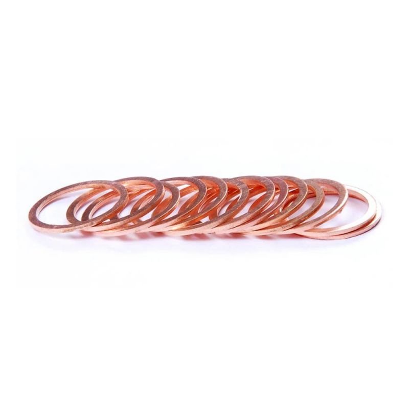DIN125 Copper Flat Gasket Meson Brass Seal Gasket Plain Washers Brass Flat Washer