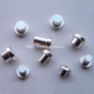 Pure Silver Solid Contact Rivet for Switches with Very High Electrical Conductivity