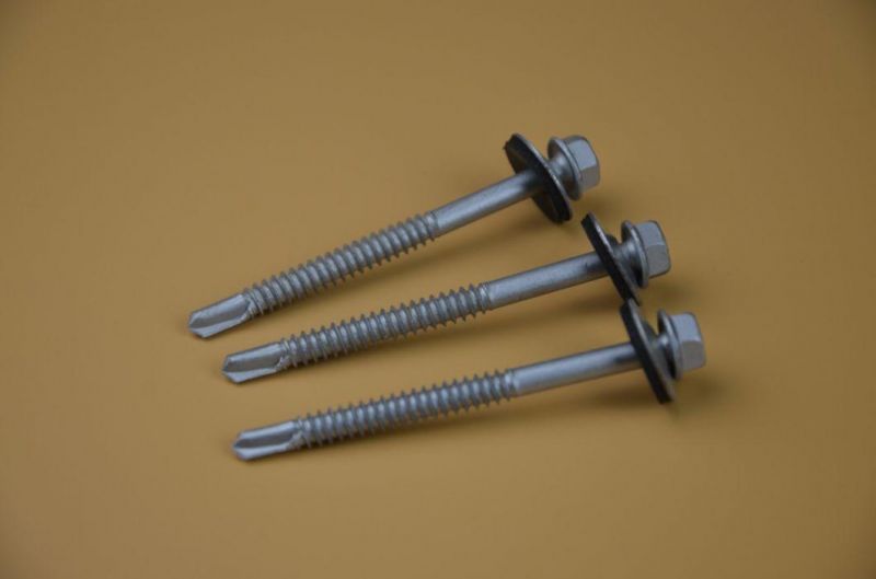 Ss Roof Screw M4.2 M4.8 Stainless Steel 410 304 Cross Pan Head Self-Drilling Screw Self-Tapping Screw