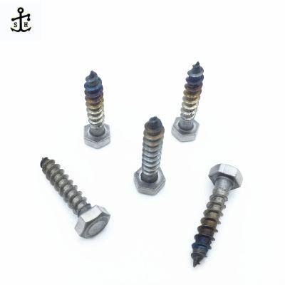 Hardware Fasteners Metal Zinc Galvanized Black Hex Hexagonal Head Wood Screws Lag Screw of DIN571 Made in China
