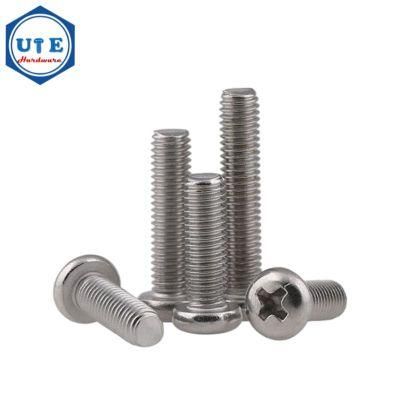 Stainless Steel 304/316 ANSI /Metric Cross Recessed Drives Pan Head Machine Screws