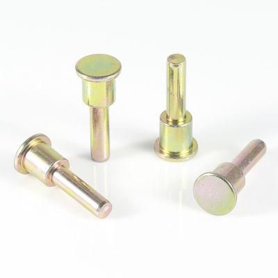 Colored Zinc Step Rivet with Milling and Shoulder