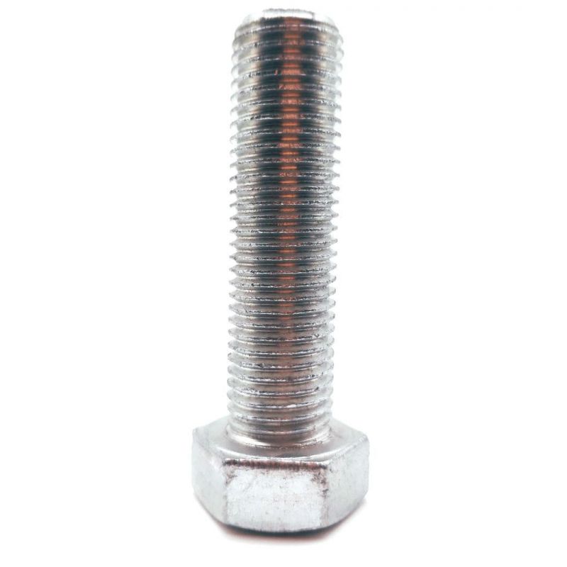 High Quality 8.8 Class Blue-White Zinc Plated Hex Bolt, Hex Threaded Bolt