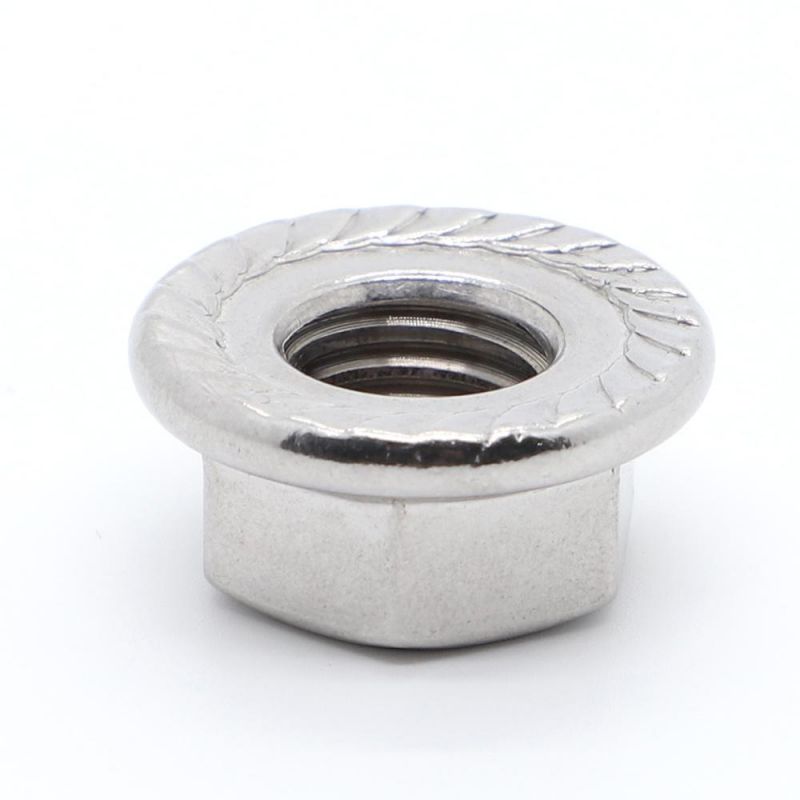 /High Quality Stainless Steel SS304 316 DIN6923 Hex Serrated Flange Nut