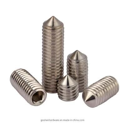 ISO4027 SS316 Hexagon Socket Set Screws with Cone Point