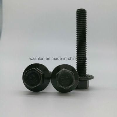 ANSI/ASME Hex Flange Serrated Bolt with Full Thread 8.8 Grade