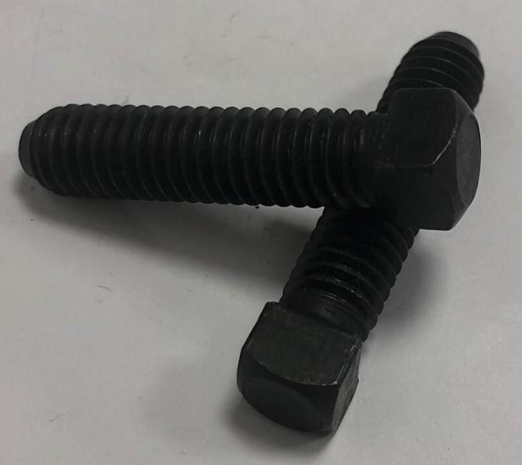 Grade 8.8 Square Head Set Screws Cup Point Black