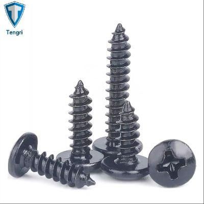 4.8 8.8 10.9 Carbon Steel DIN7981 Cross Recessed Pan Head Tapping Screws ISO7049 Self Tapping Screw