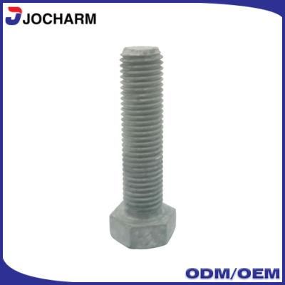 M8 M20 HDG Black Hex Head DIN933 Hex Bolt for Steel Structure