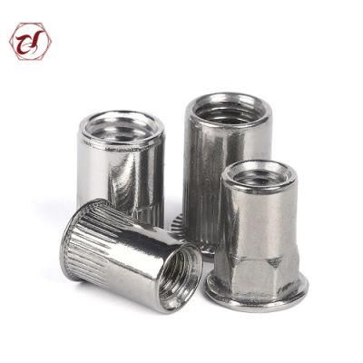 Slipproof Flat Head Stainless Steel 304 Rivet Nut