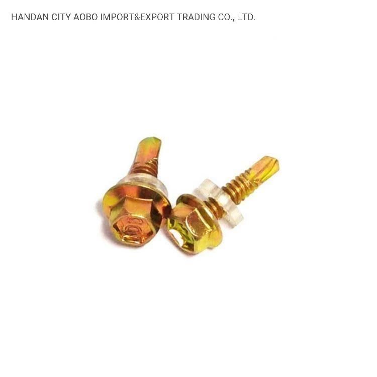 Drill Bit Solar Mounting Structure Self Tapping Screw with Shank Rib