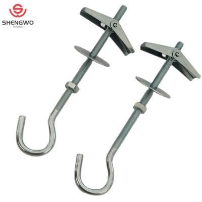Carton Steel Spring Toggle Anchor with C Type Hook Bolt