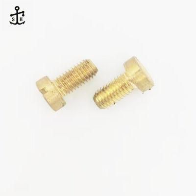 DIN84 M3 Solid Brass Slotted Cheese Head Fillister Head Machine Screws