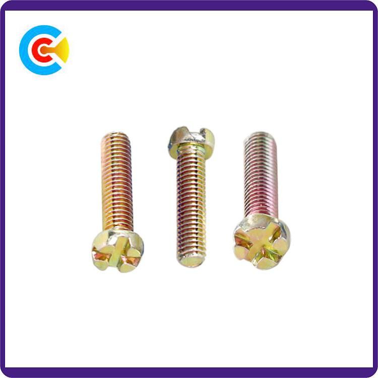 DIN/ANSI/BS/JIS Carbon-Steel/Stainless-Steel Double V Head Custom Screw Fasteners for Building/Railway