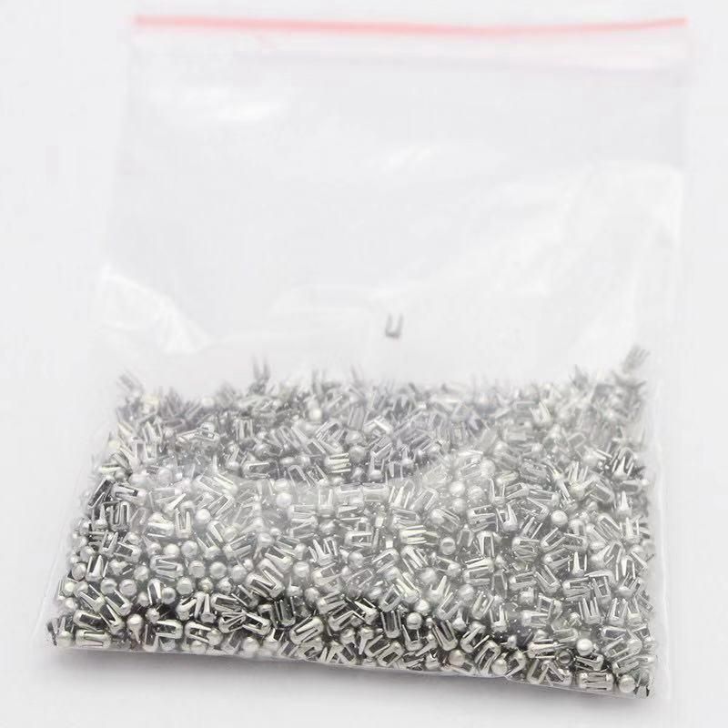 2.3mm Silver Spikes Rivets Four Claw Nail Studs Metal DIY for Clothing Garment Nailed Beads Machine Accessories