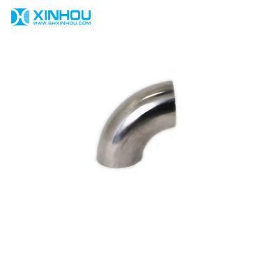 90 Degree Drainage Pipe 304 Stainless Steel Sanitary Welding Elbow