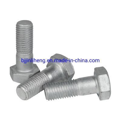Steel Structure Hexagon Bolt HDG ASTM A325 ASTM A490