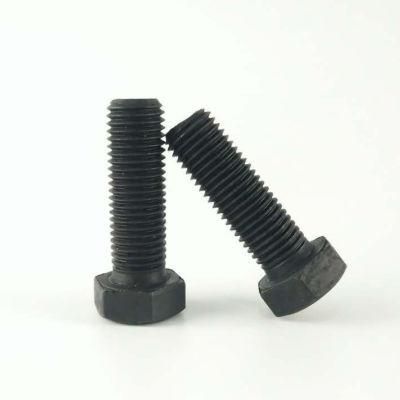 China Wholesale Fastener Hardware Grade 8.8 10.9 12.9 Oxid Black High Quality Strength Hex Bolt