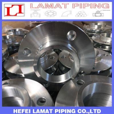 Electroplated Galvanised Carbon Steel Stainless Steel Bsp/NPT Screwed Flange